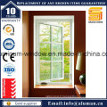 2015 Top Rank Powder Coating White Aluminium Casement Window